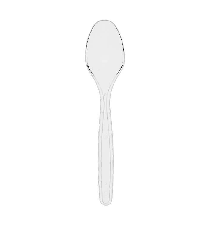 Reusable Spoon PS "Diamant" Transparent 180mm (20 Units)