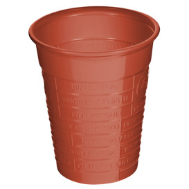 Plastic Cup PS Red 200ml Ø7cm (50 Units) 