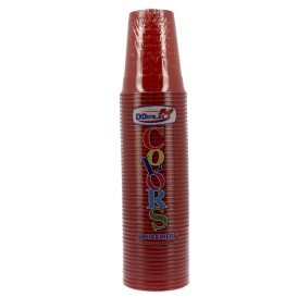 Plastic Cup PS Red 200ml Ø7cm (50 Units) 