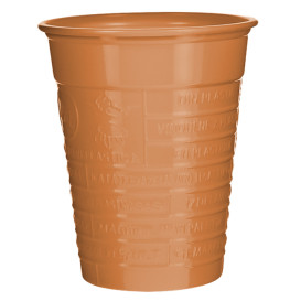 Plastic Cup PS Orange 200ml Ø7cm (50 Units) 