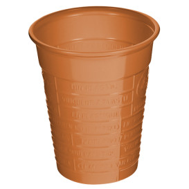 Plastic Cup PS Orange 200ml Ø7cm (50 Units) 