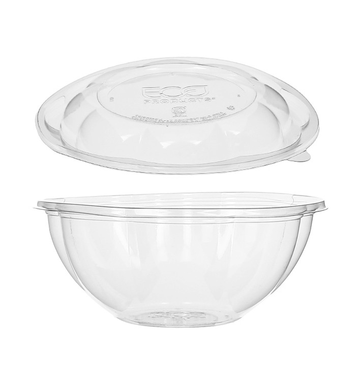 Salad Bowl with Lid PLA 710ml (50 Units) 