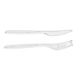 Cutlery Set Reusable PS 2 Pieces + Napkin (25 Units)