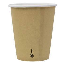 Paper Cup 9 Oz/280ml Kraft-Kraft Ø8,1cm (50 Units) 