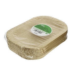 Paper Tray Greaseproof Shape Kraft 15x23cm 245g/m² (750 Units)