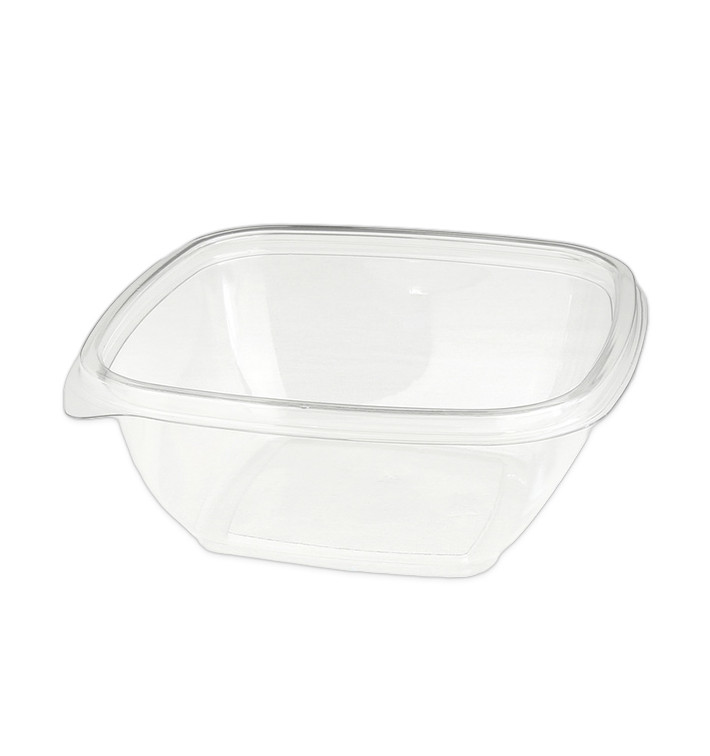 Plastic Bowl PET Square Shape 375ml 125x125x50mm (50 Units) 