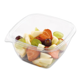 Plastic Bowl PET Square Shape 375ml 125x125x50mm (50 Units) 