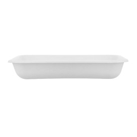 Sugarcane Tray Ecologic White 710ml 21,5x14,0x4,0 cm (400 Units)