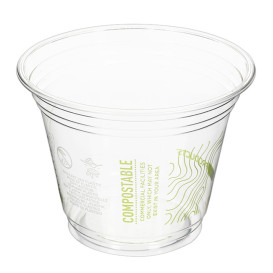 Cornstarch Cup PLA "Green Stripe" 265ml (50 Units) 