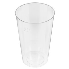 Plastic Cup PS Injection Moulding Clear 300 ml (500 Units)