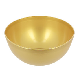 Bowl Reusable Durable PP Mineral Gold 2l Ø20cm (36 Units)