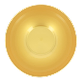 Bowl Reusable Durable PP Mineral Gold 2l Ø20cm (36 Units)