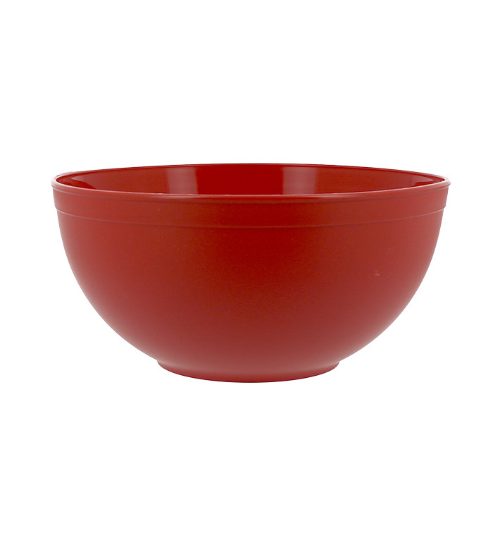 Bowl Reusable Durable PP Mineral Red 2l Ø20cm (36 Units)