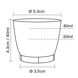 Plastic Shot PS Injection Moulding "Cool" 40 ml (2.000 Units)