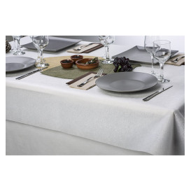 Non-Woven PLUS Tablecloth White 100x100cm (150 Units) 