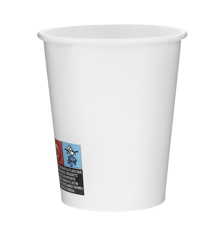 6oz White Plastic Water Cup 180mL