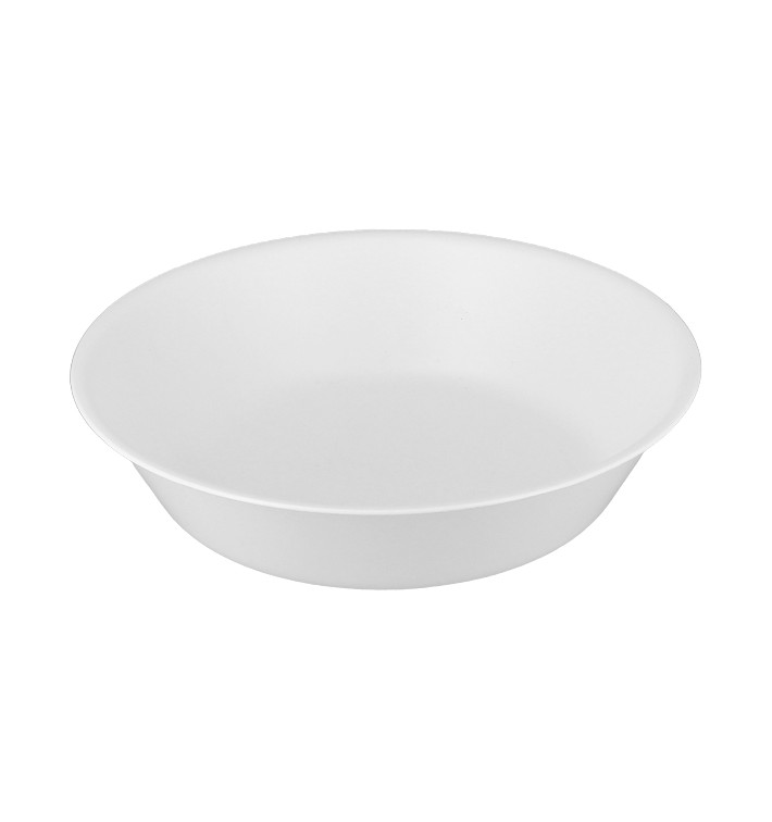 Reusable Plate Durable PP Mineral White Ø18cm (6 Units)