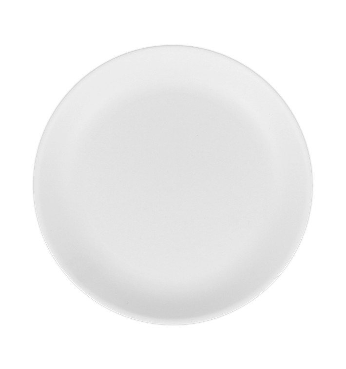 Reusable Plate Durable PP Mineral White Ø21cm (6 Units)