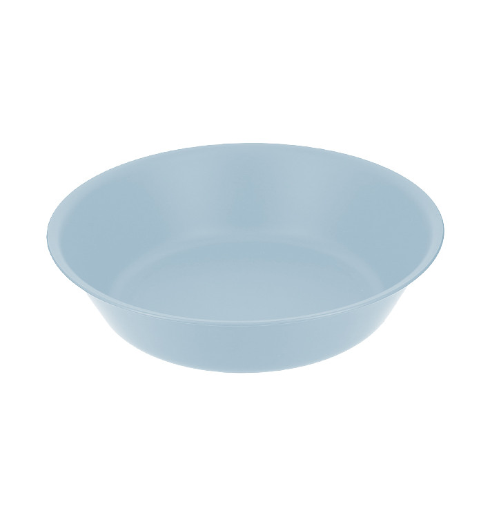 Reusable Plate Durable PP Mineral Blue Ø18cm (6 Units)