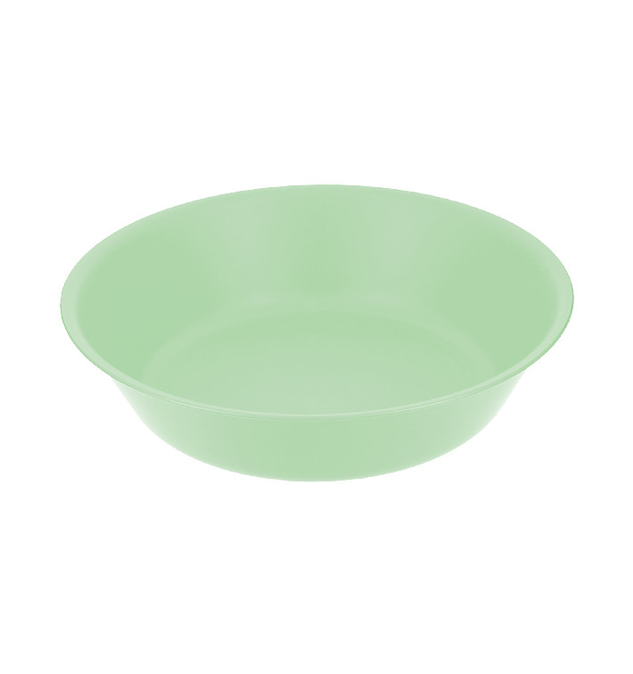 Reusable Plate Durable PP Mineral Green Ø18cm (54 Units)