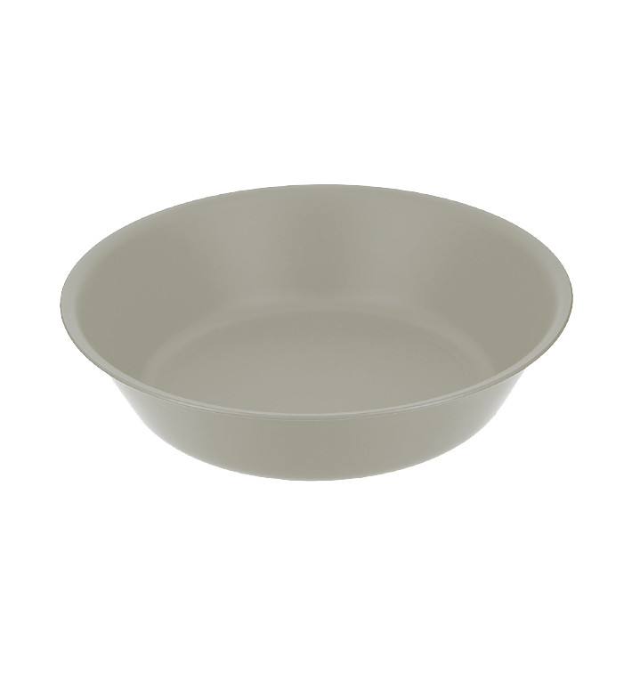 Reusable Plate Durable PP Mineral Grey Ø18cm (54 Units)