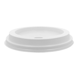 Lid for Paper Cup Hole White 12, 16 and 22 Oz Ø9,0cm (1000 Units)