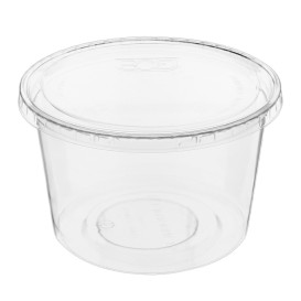 Lid for Tub Deli Container PLA 235,355,470,940ml (500 Units)