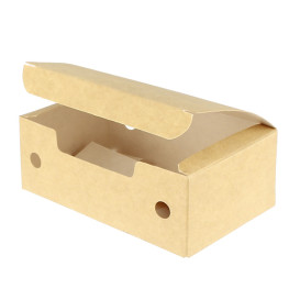 Paper Take-Out Box Small size Kraft 1,15x0,72x0,43,m (750 Units)