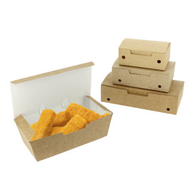 Paper Take-Out Box Medium size Kraft 1,45x0,90x45cm (450 Units)