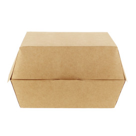 Paper Burger Box Kraft XXL 14,5x14,5x8cm (400 Units)