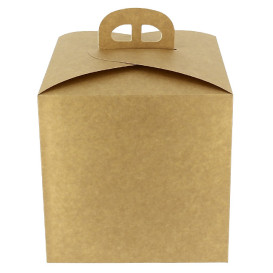 Kraft Carton Panettone Box 1000g 21,5x21,5x21,5cm (25 Units) 