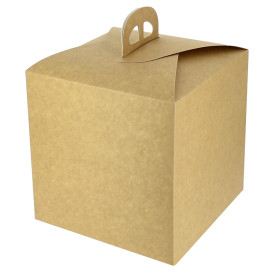 Kraft Carton Panettone Box 1000g 21,5x21,5x21,5cm (100 Units) 