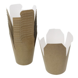 Paper Take-out Container Kraft 800ml (500 Units)