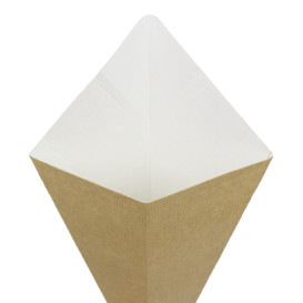 Paper Dipping Cone Kraft 27cm 250g (50 Units)