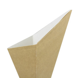 Paper Dipping Cone Kraft 27cm 250g (50 Units)