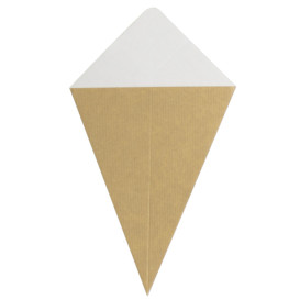 Paper Dipping Cone Kraft 27cm 250g (50 Units)