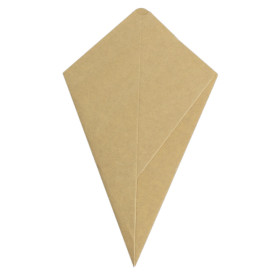 Paper Dipping Cone Kraft 27cm 250g (50 Units)