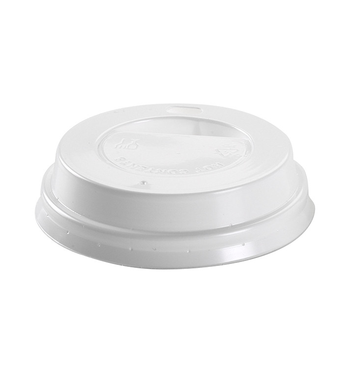 Lid for Paper Cup Hole 4Oz/120ml White Ø6,2cm (100 Units)