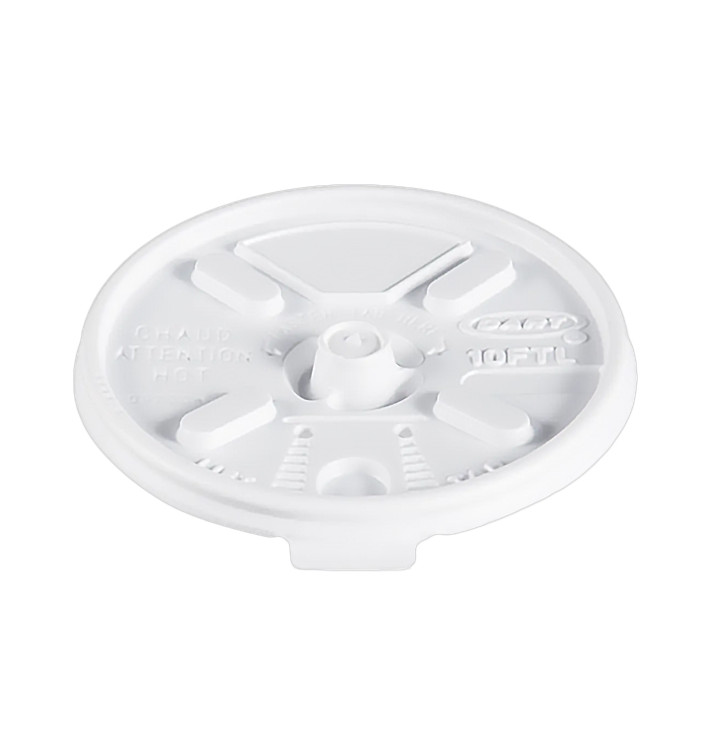 Plastic Lid PS Resealable White Ø8,6cm (1000 Units)