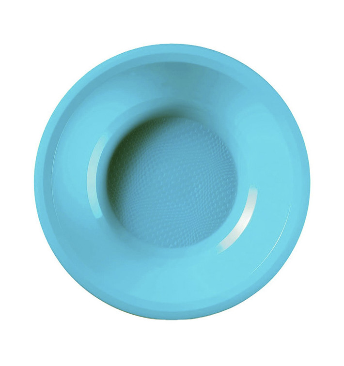 Plastic Plate Deep Turquoise Round shape PP Ø19,5 cm (50 Units) 