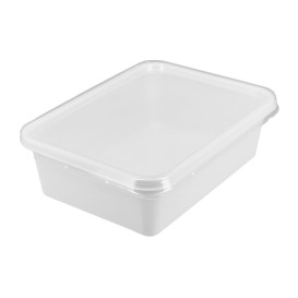 Plastic Container with Lid 15,7x11,2x5,1cm 500ml (600 Units)