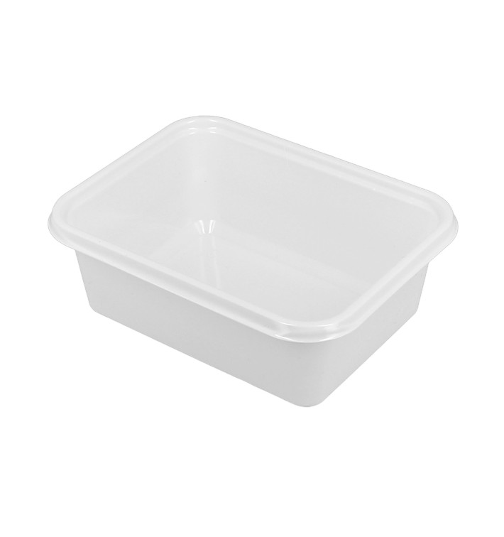 Plastic Container White 12,7x9,1x4,2cm 300ml (1000 Units)