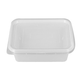 Container with Plastic Lid Clear 12,7x9,1x4,2cm (100 Units)  