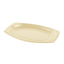 Foam Tray Honey with Lid 23x18cm (500 Units)