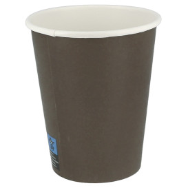 Vaso de cartón marrón