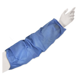 Disposable Plastic Over Sleeve TST PP Blue 25x44cm (500 Units)