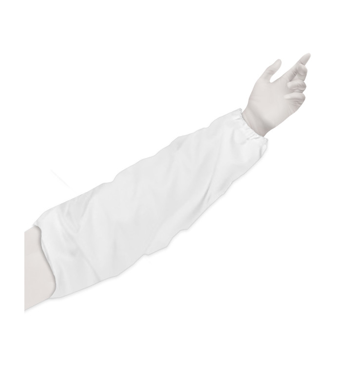 Disposable Plastic Over Sleeve TST PP White 25x44cm (50 Units) 