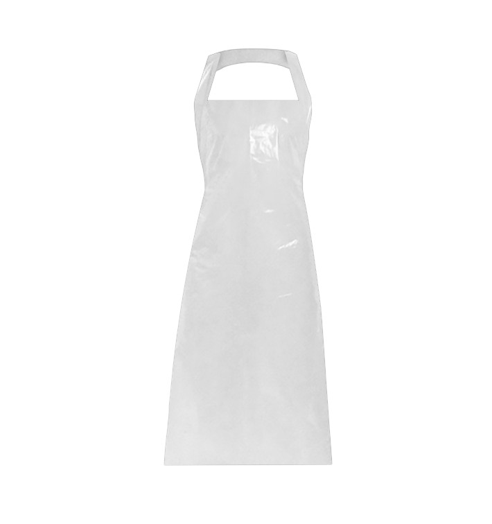 Disposable Plastic Apron PE G150 White 76x120cm (500 Units)