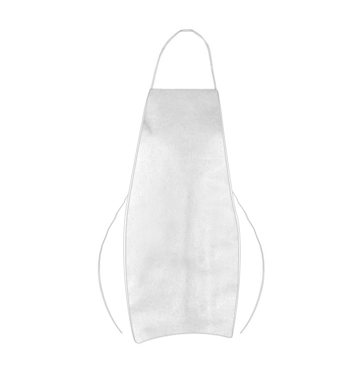 Disposable Plastic Apron TST PP White 60x84cm (200 Units)