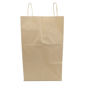 Paper Bag with Handles Kraft 120g/m² 36+24x39cm (50 Units)